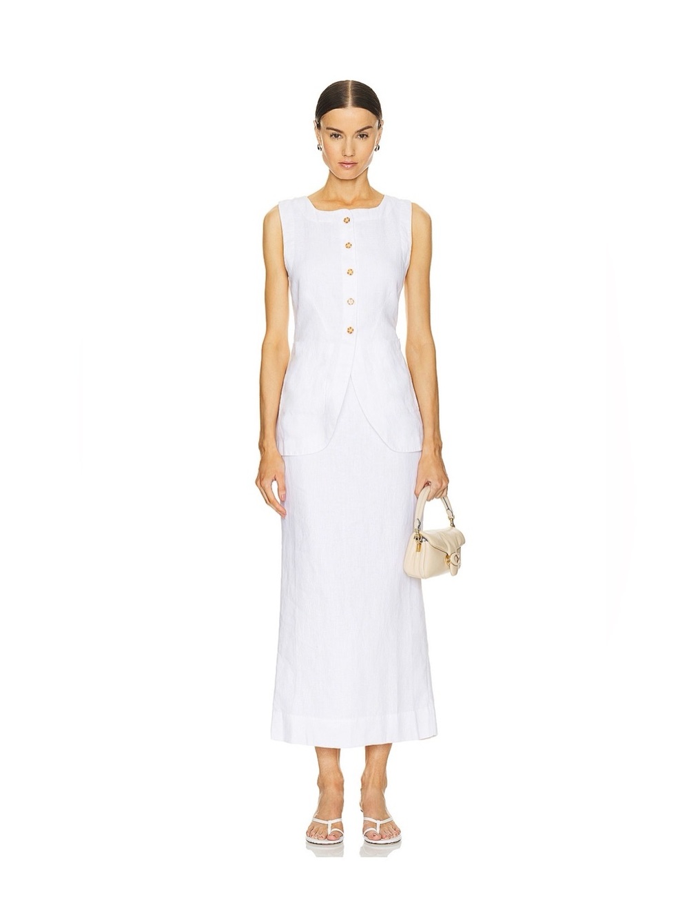 Posse linen vest and maxi skirt